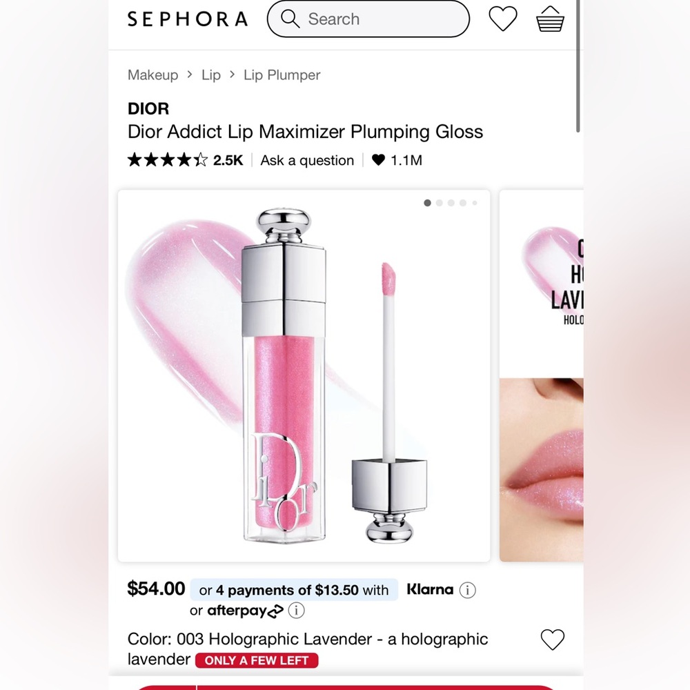 Dior Addict Lip Maximizer Plumping Gloss - New & unused